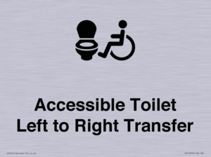 Accessible Toilet with Left to Right Transfer